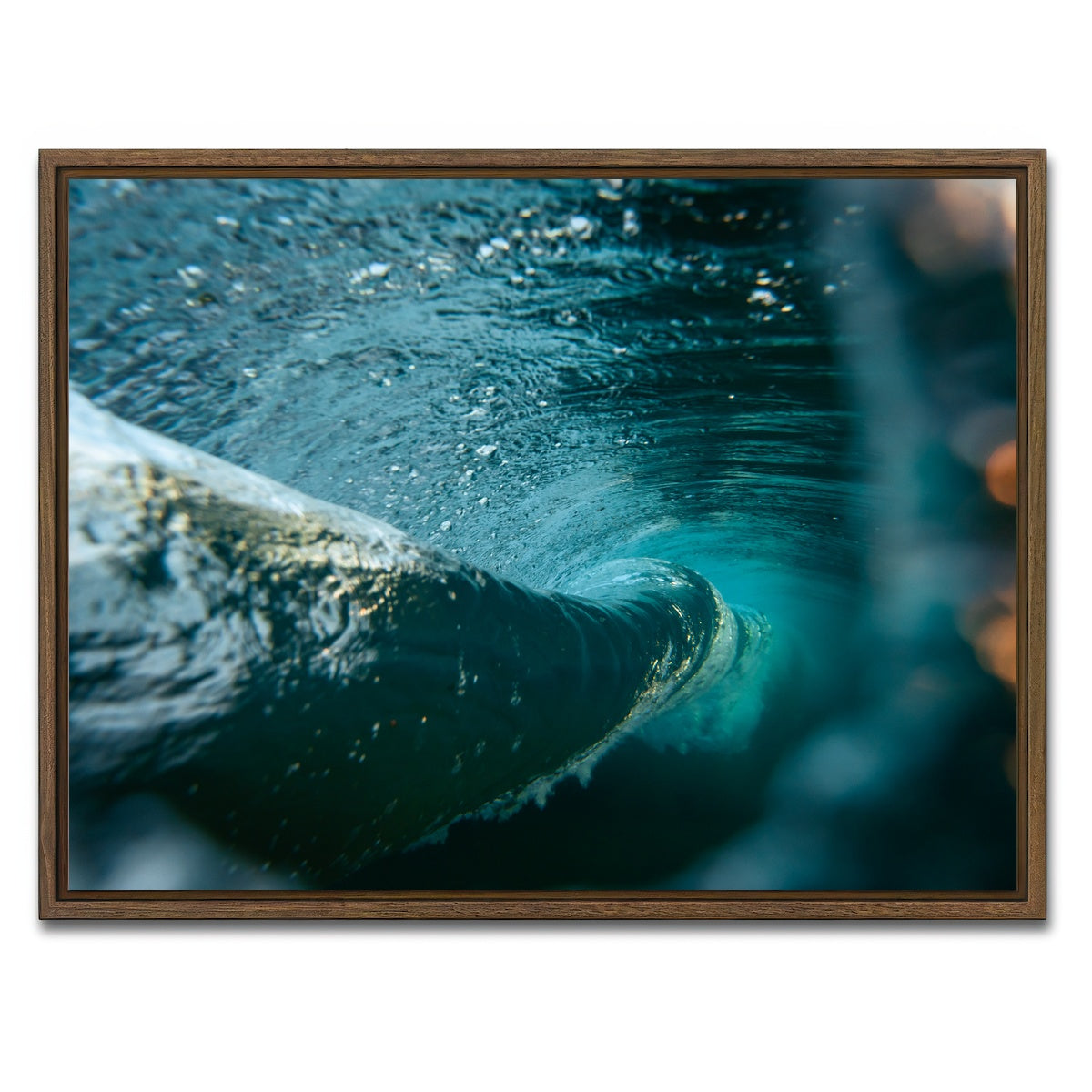 AUTO-MOCKUP WHITE | In the Wave | 1 Piece | Walnut Framed Canvas | group=4x3