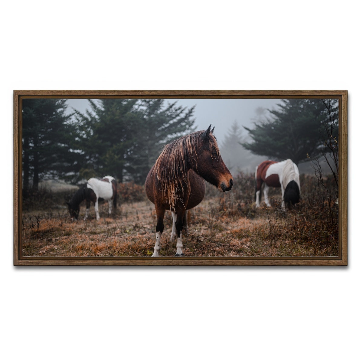 AUTO-MOCKUP WHITE | In the Wild | 1 Piece | Walnut Framed Canvas | group=2x1