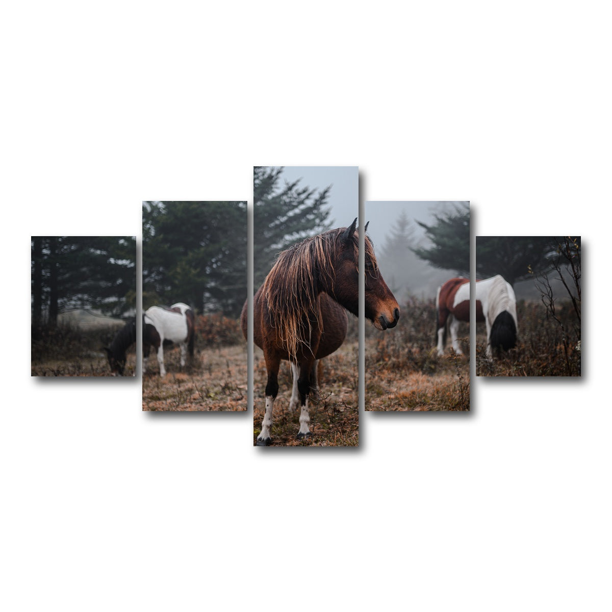 AUTO-MOCKUP WHITE | In the Wild | 5 Piece | Gallery Wrap Canvas | group=5_short