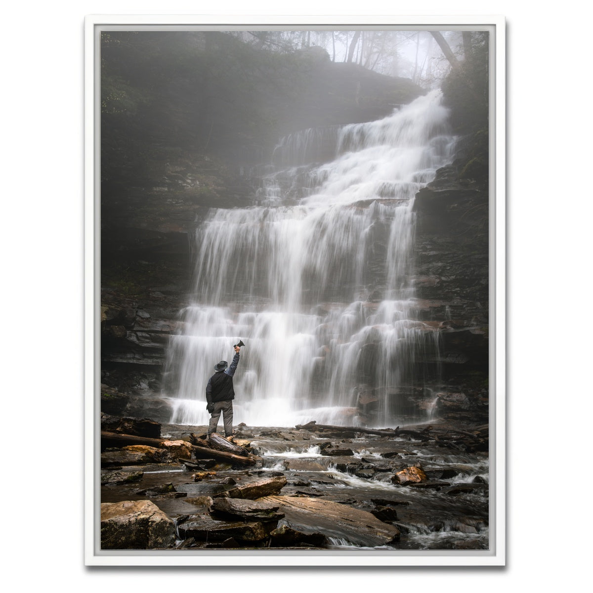 AUTO-MOCKUP WHITE | In to Perspective | 1 Piece | White Framed Canvas | group=3x4