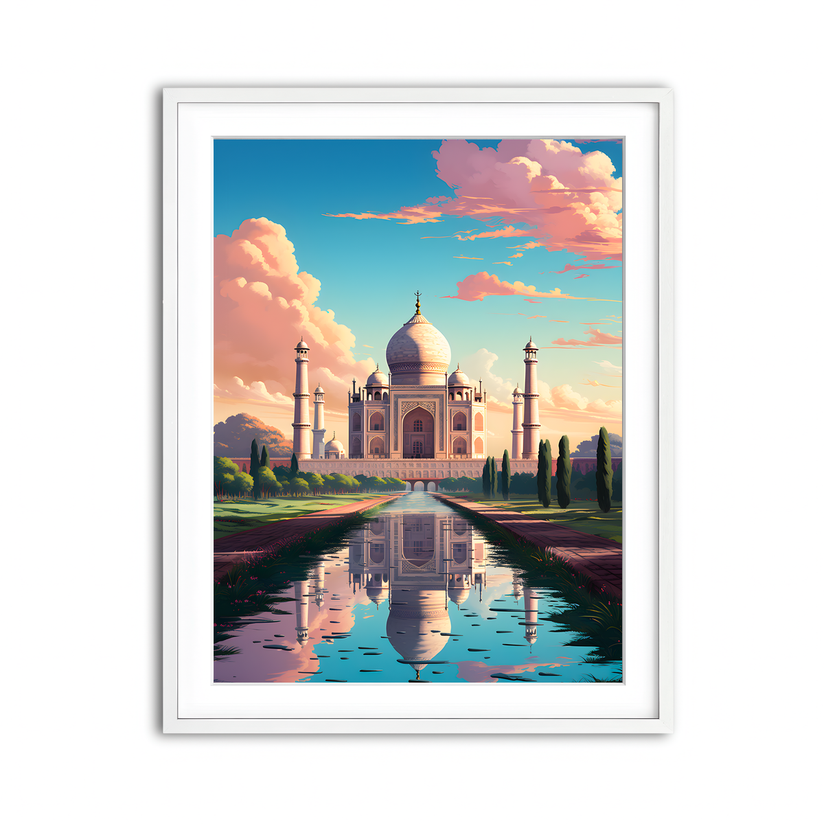Framed Print 3x4 White
