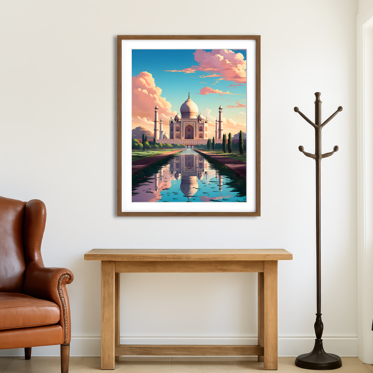AUTO-MOCKUP ROOM | India - Taj Mahal Wall Art