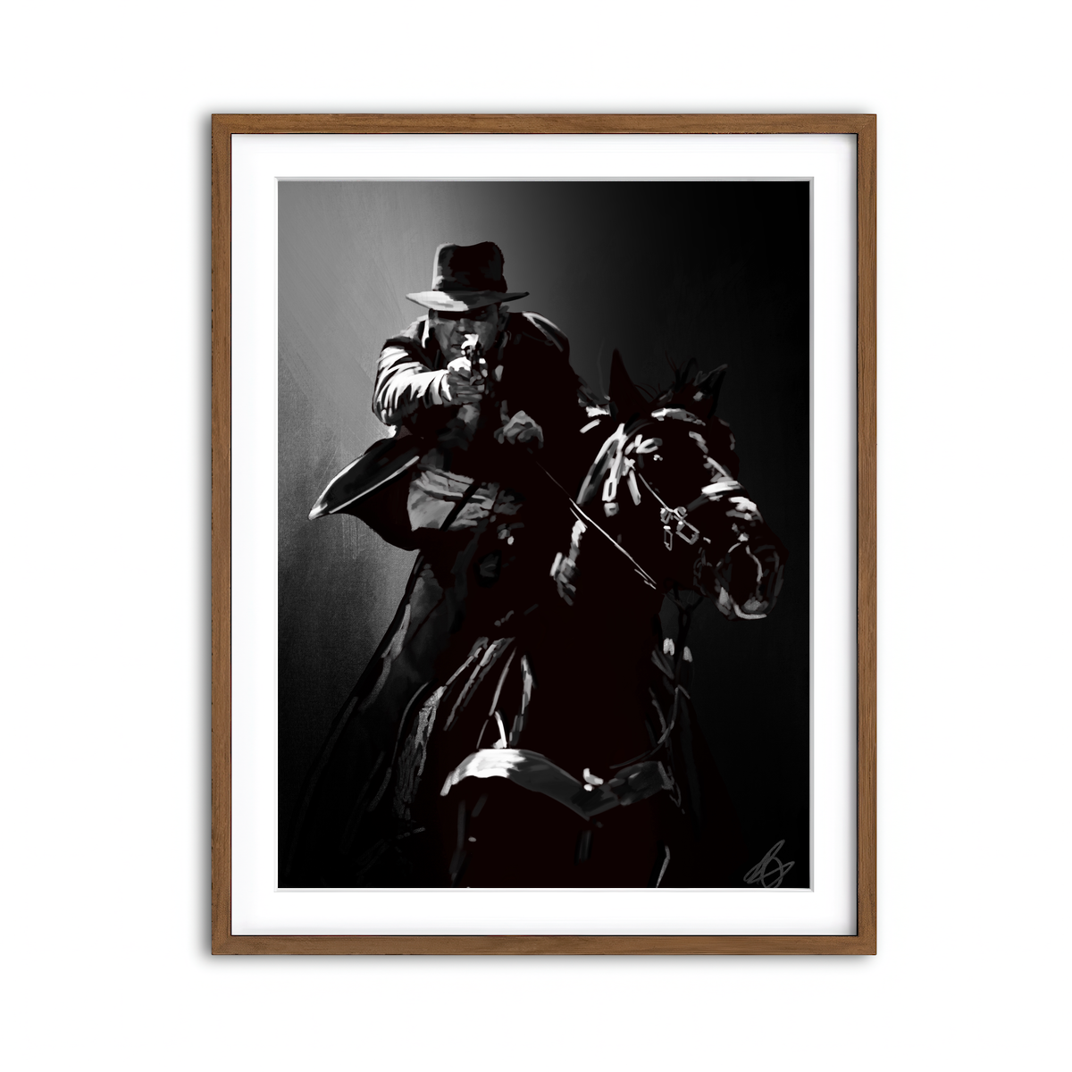 Framed Print 3x4 Walnut