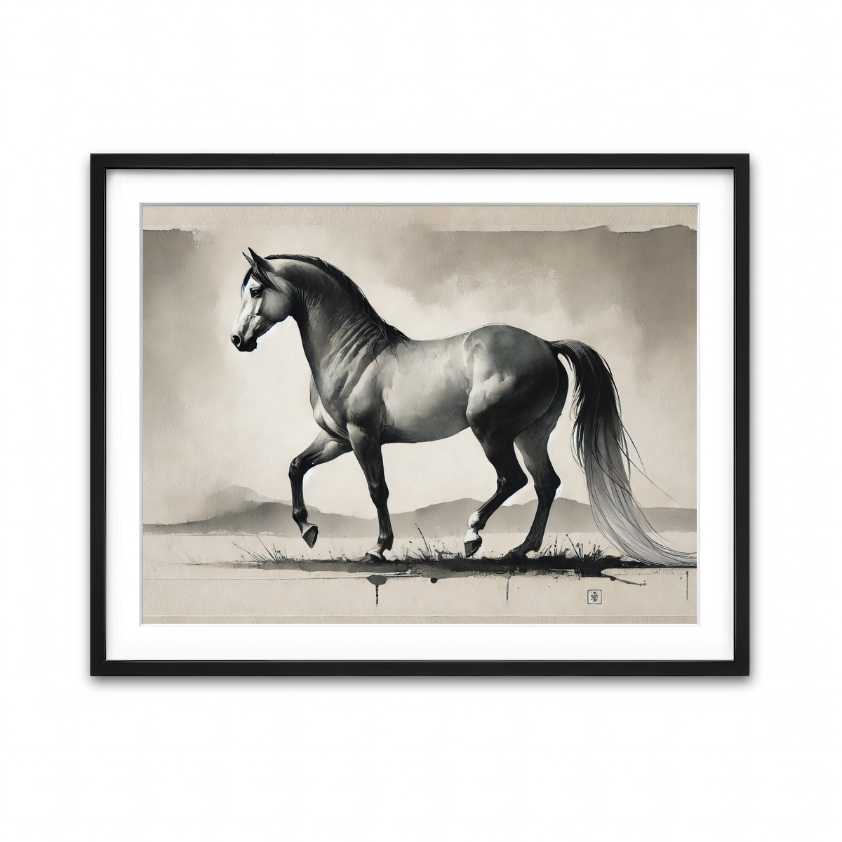 Framed Print 4x3 Black