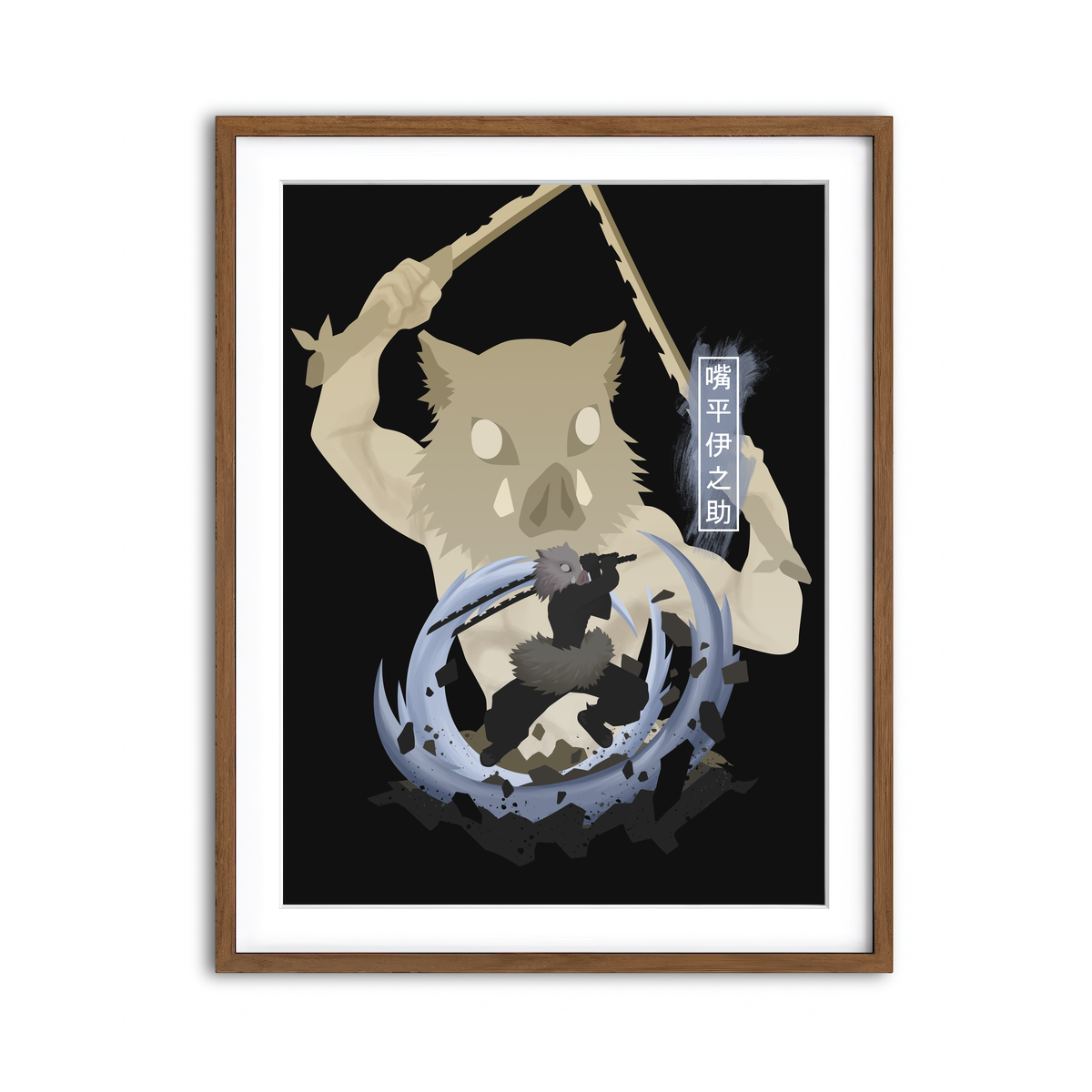 Framed Print 3x4 Walnut