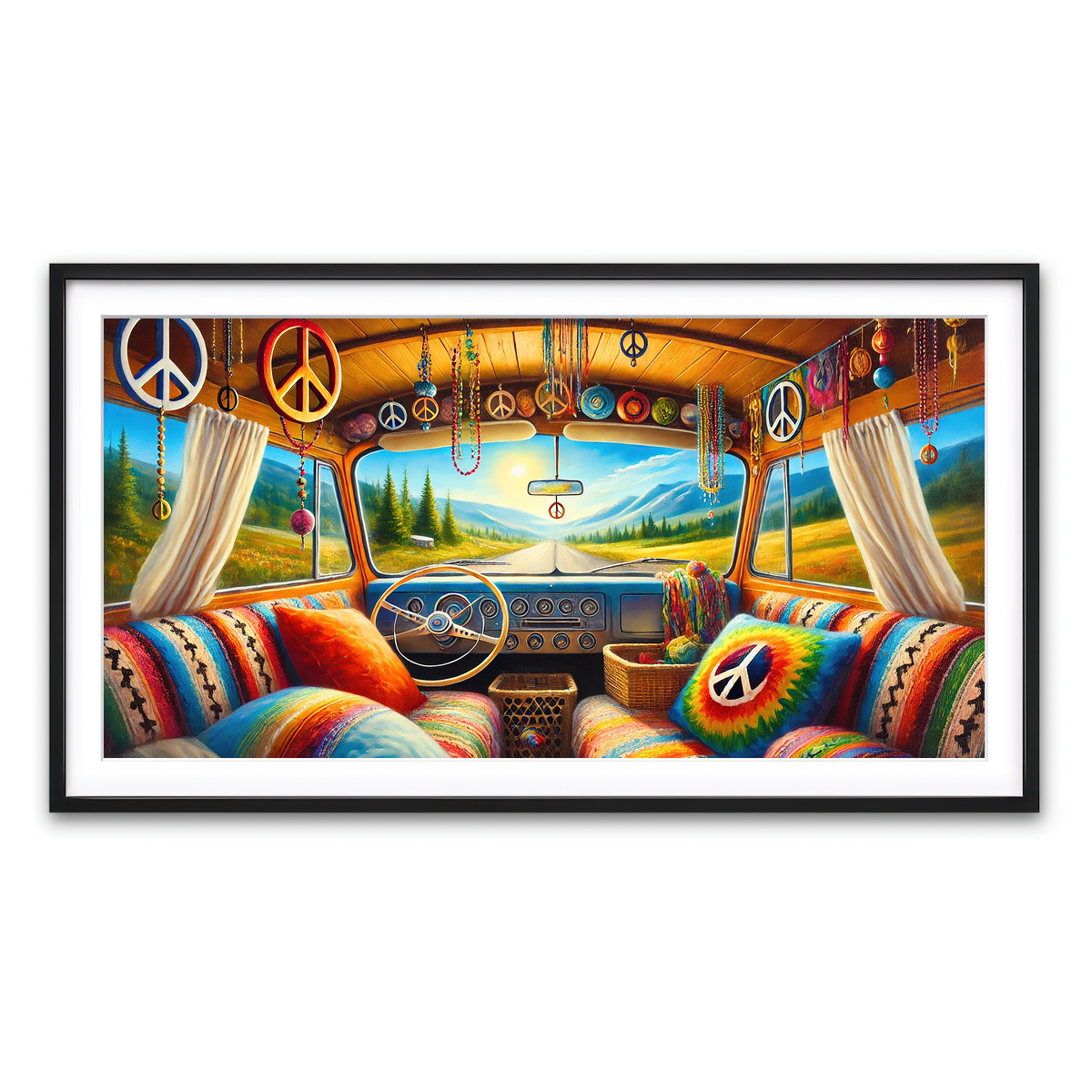 Framed Print 2x1 Black