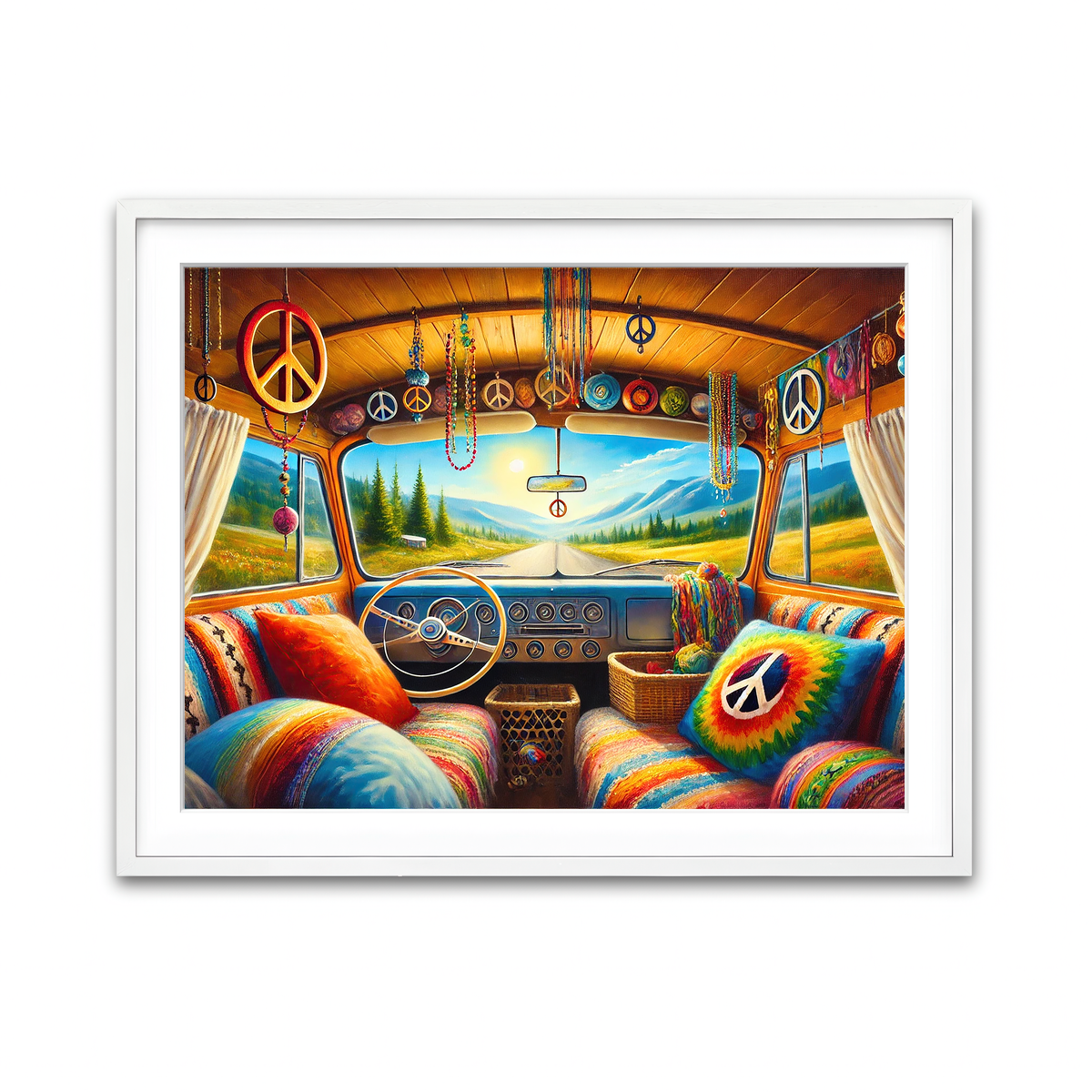 Framed Print 4x3 White