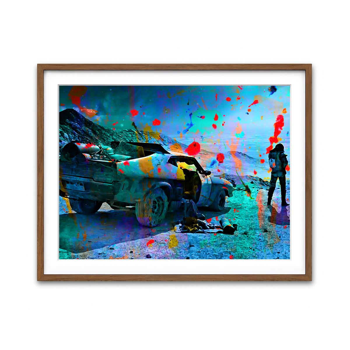 Framed Print 4x3 Walnut