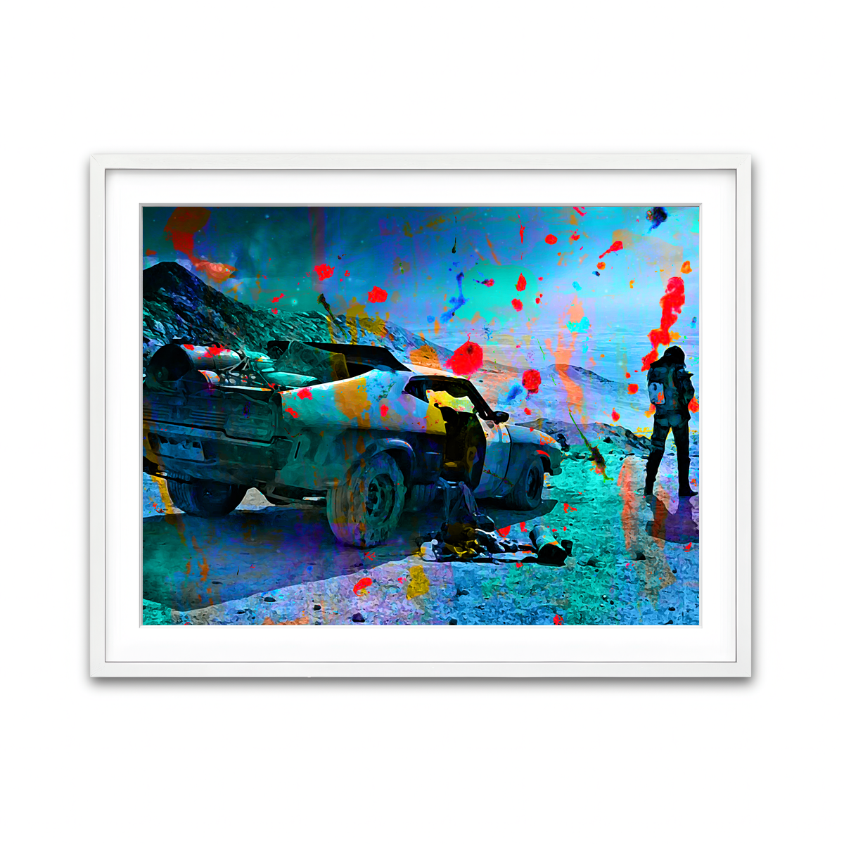 Framed Print 4x3 White