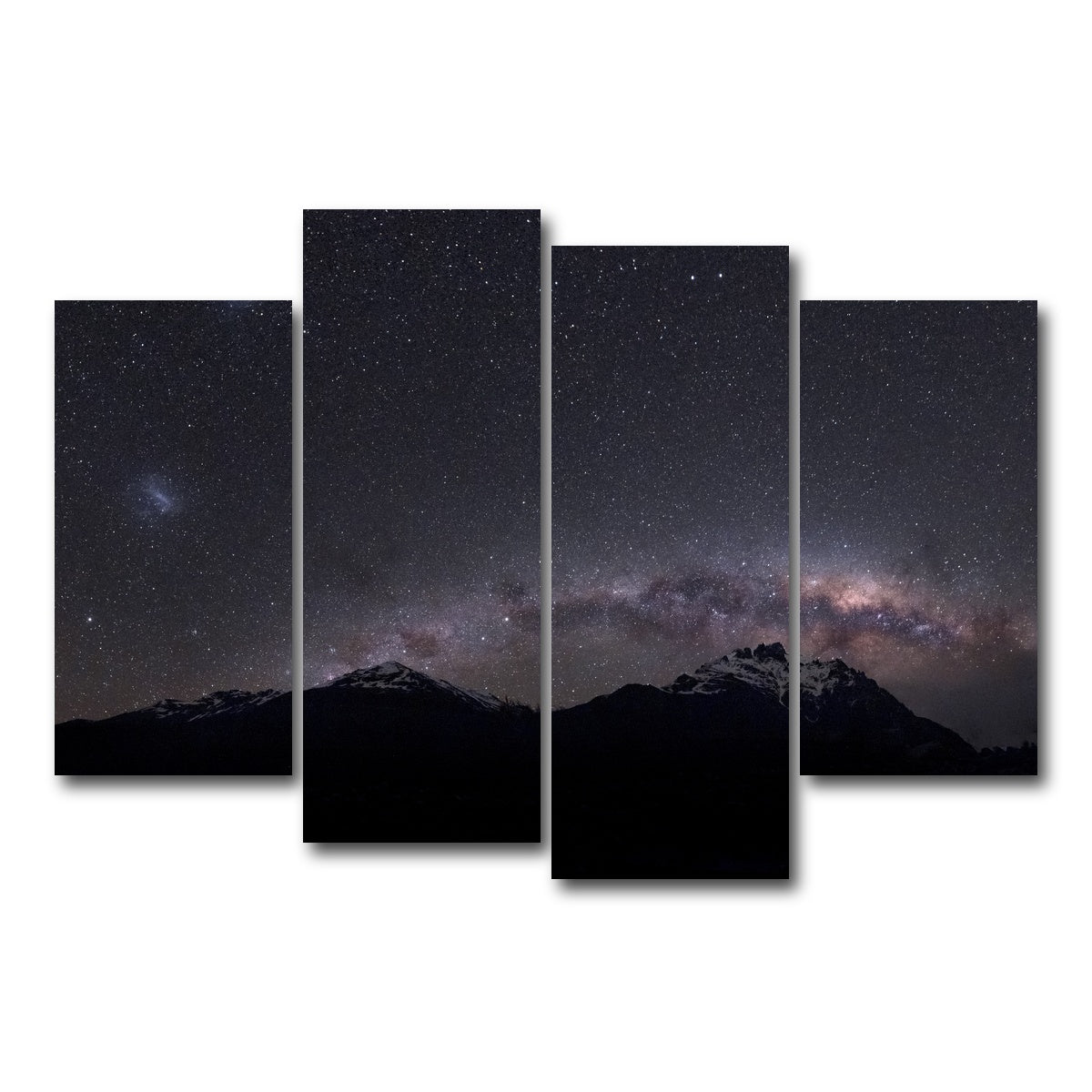 AUTO-MOCKUP WHITE | Intergalactic Road | 4 Piece | Gallery Wrap Canvas | group=4_short