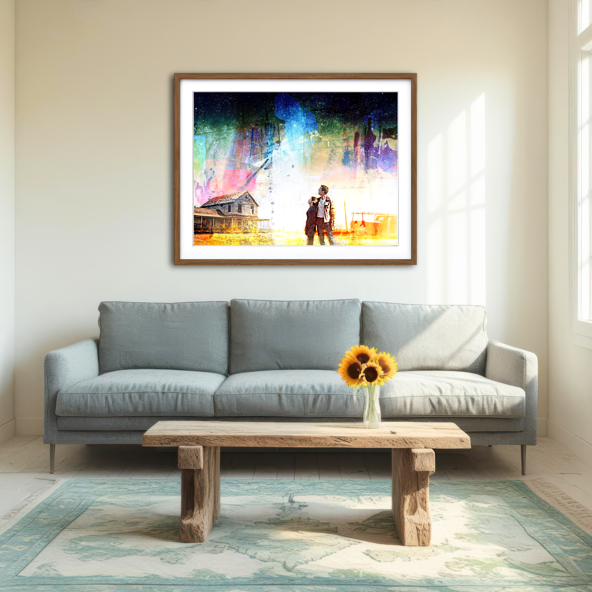 AUTO-MOCKUP ROOM | Interstellar Farmhouse Wall Art