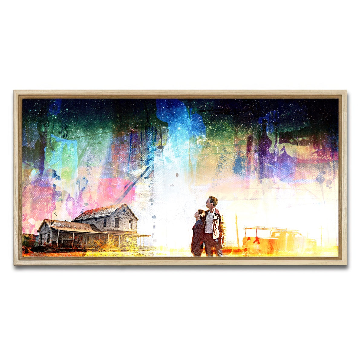 AUTO-MOCKUP WHITE | Interstellar Farmhouse | 1 Piece | Natural Framed Canvas | group=2x1