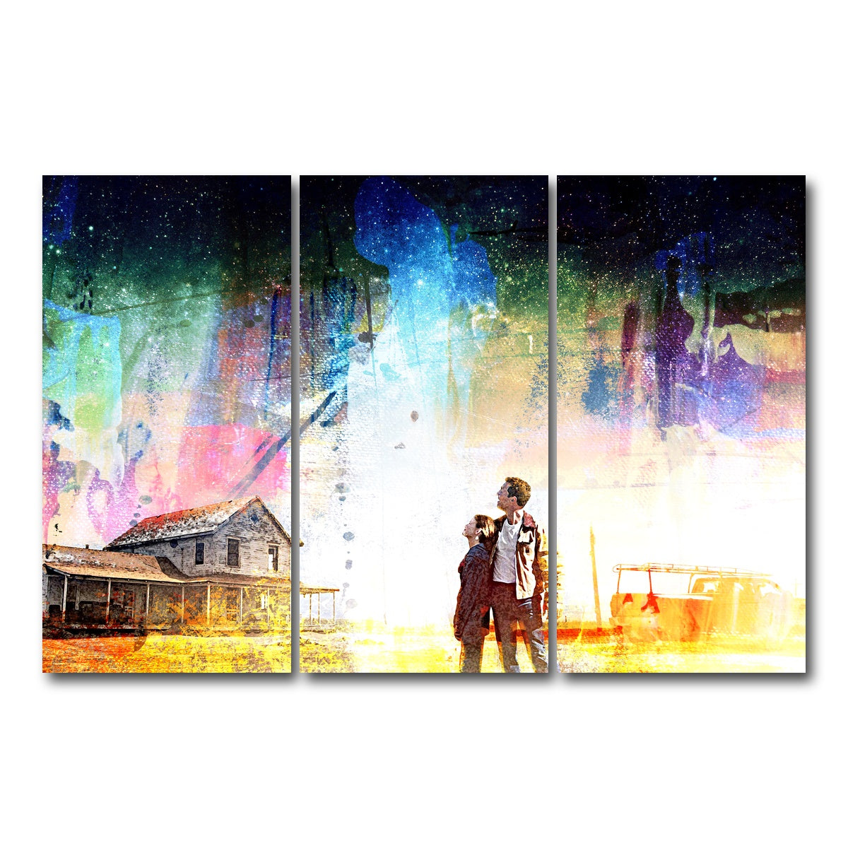 AUTO-MOCKUP WHITE | Interstellar Farmhouse | 3 Piece | Gallery Wrap Canvas | group=12x24