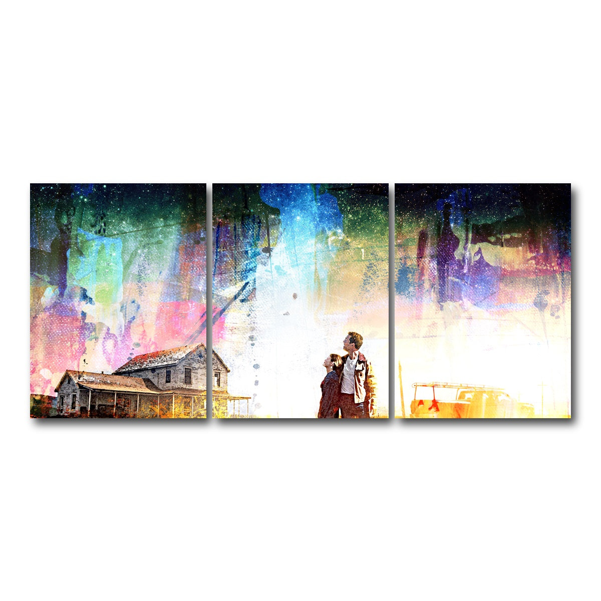 AUTO-MOCKUP WHITE | Interstellar Farmhouse | 3 Piece | Gallery Wrap Canvas | group=18x24