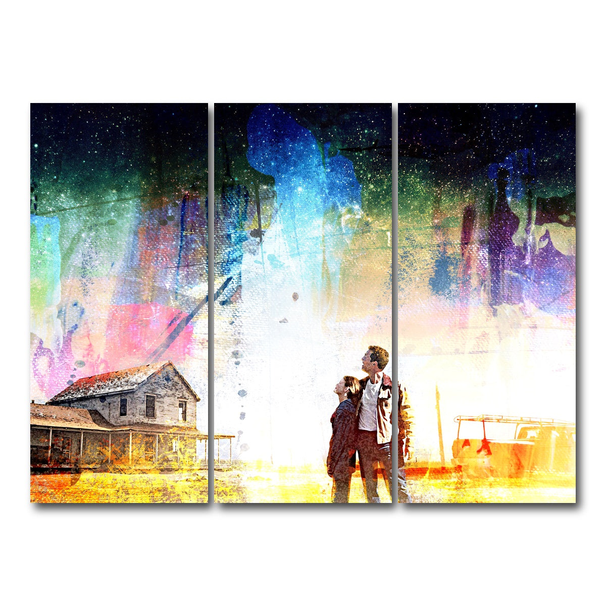 AUTO-MOCKUP WHITE | Interstellar Farmhouse | 3 Piece | Gallery Wrap Canvas | group=8x18