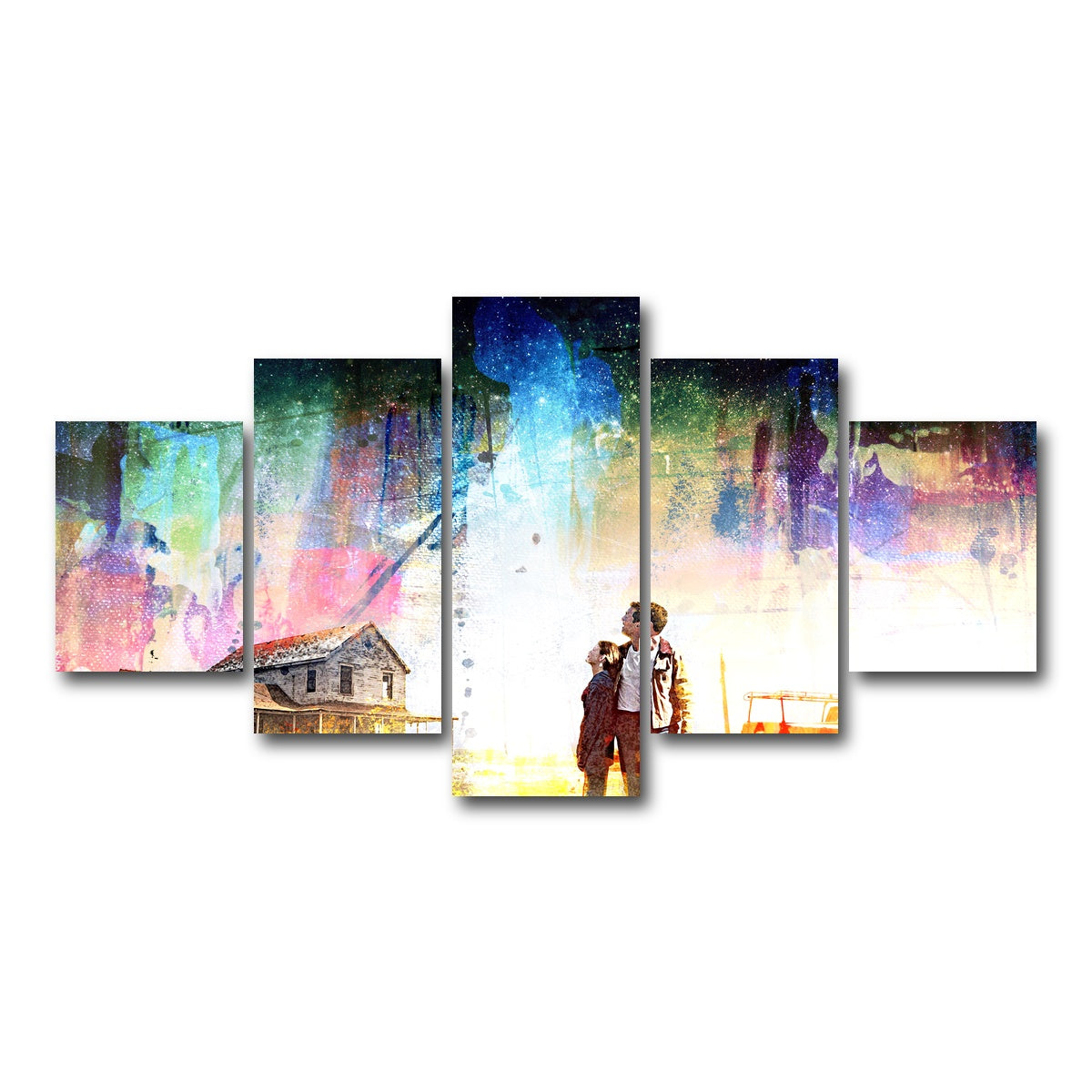 AUTO-MOCKUP WHITE | Interstellar Farmhouse | 5 Piece | Gallery Wrap Canvas | group=5_short