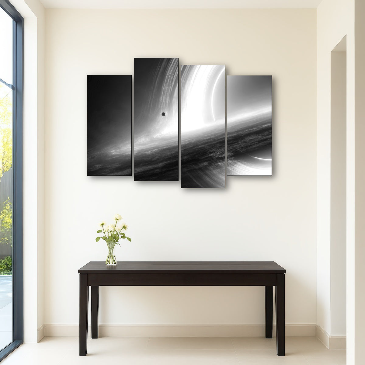 AUTO-MOCKUP ROOM | Interstellar Gargantua Grayscale