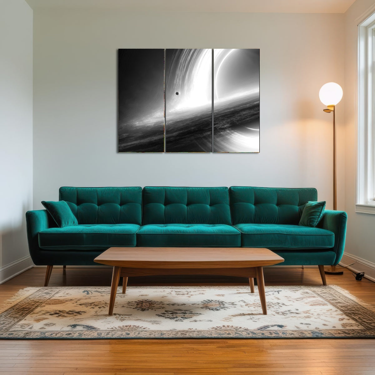 AUTO-MOCKUP ROOM | Interstellar Gargantua Grayscale