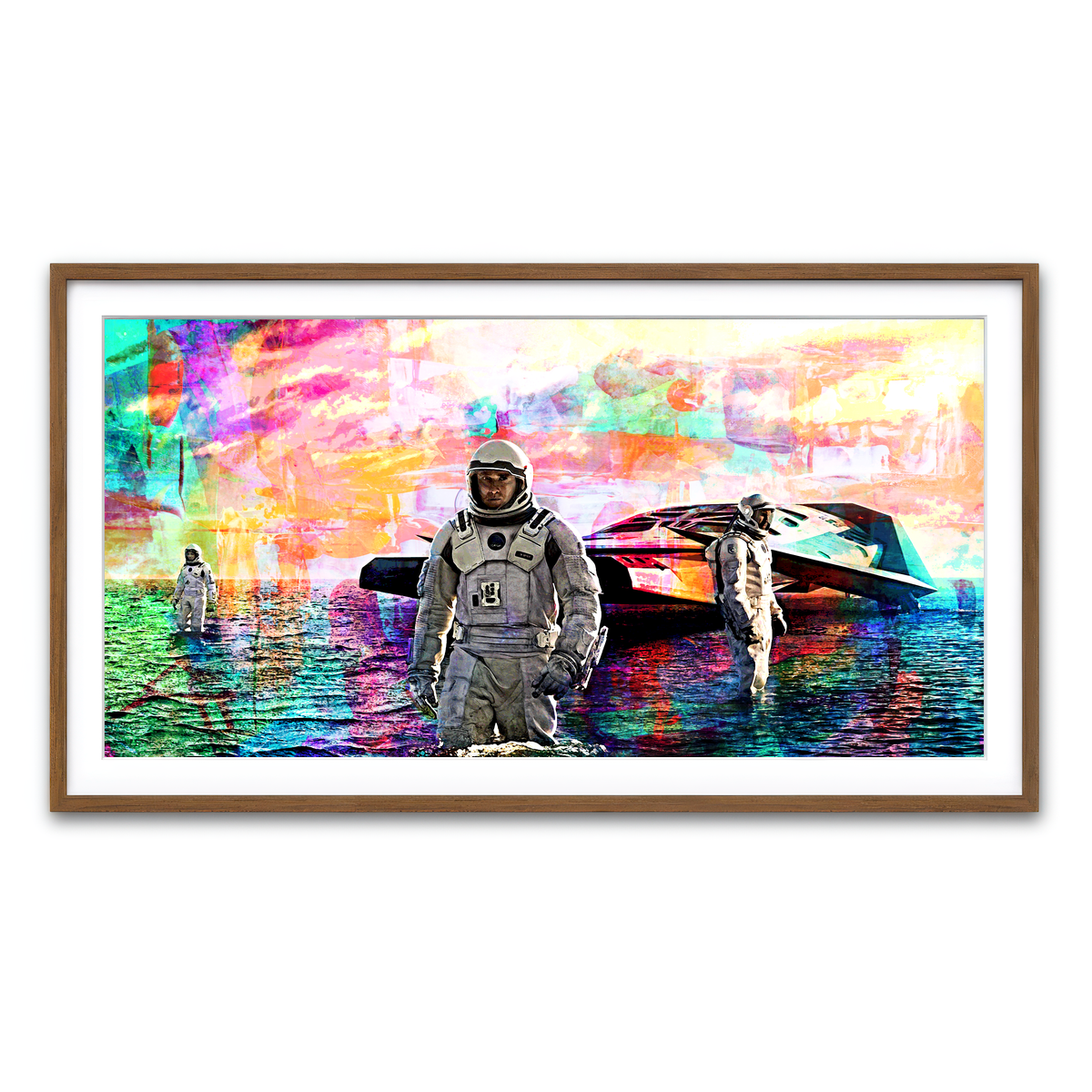 Framed Print 2x1 Walnut