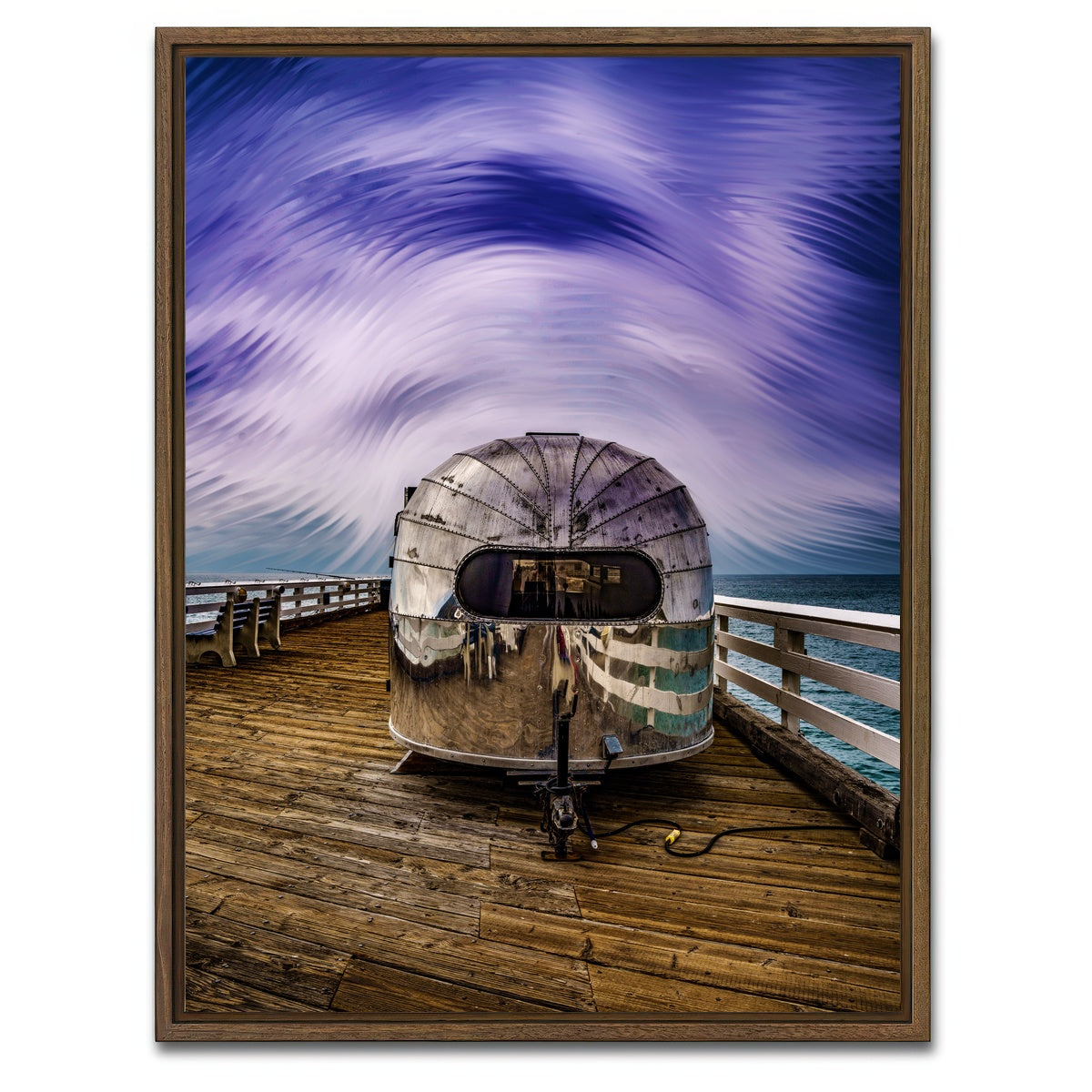 AUTO-MOCKUP WHITE | Into the Air Stream | 1 Piece | Walnut Framed Canvas | group=3x4