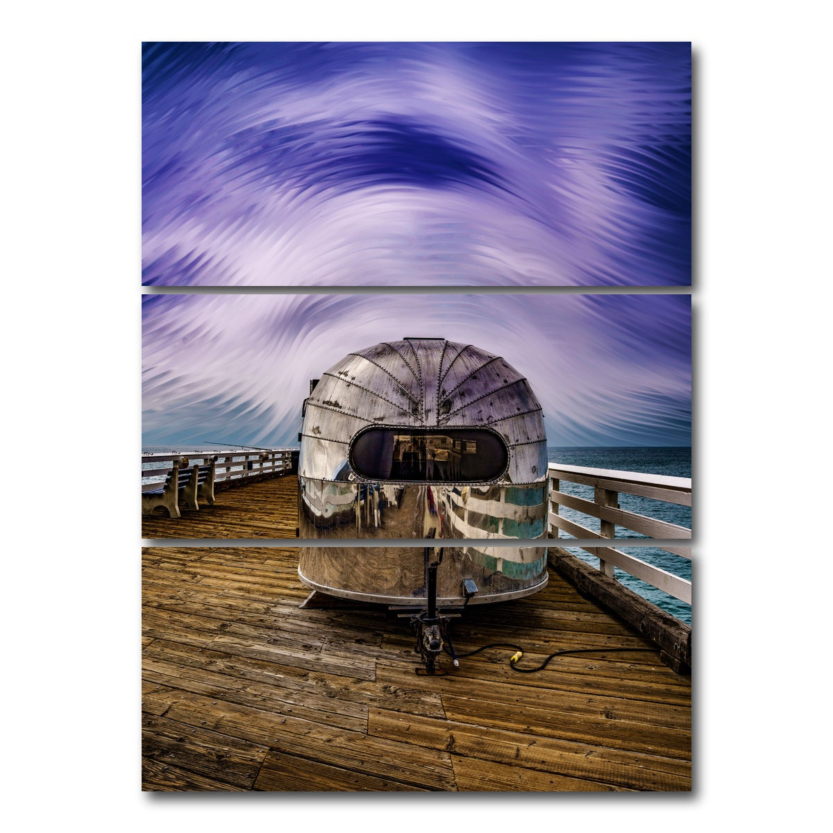 AUTO-MOCKUP WHITE | Into the Air Stream | 3 Piece | Gallery Wrap Canvas | group=8x18_stacked