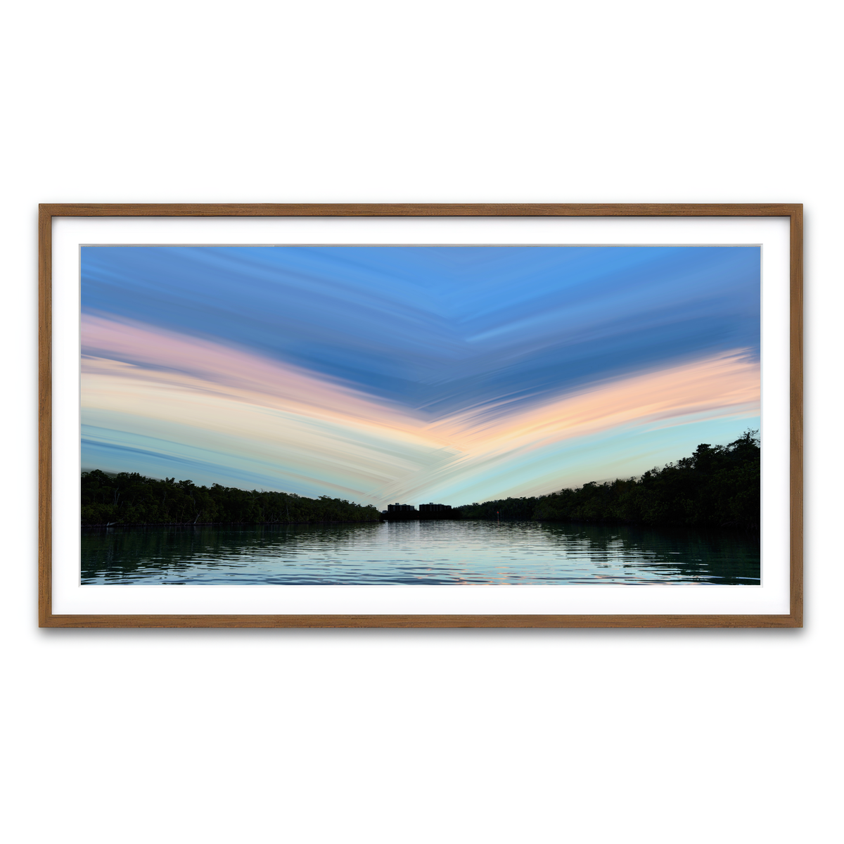 Framed Print 2x1 Walnut