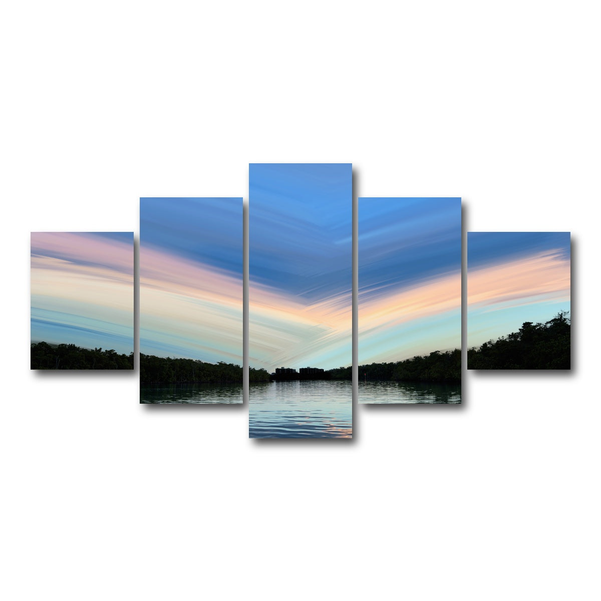 AUTO-MOCKUP WHITE | Into the Blue | 5 Piece | Gallery Wrap Canvas | group=5_short