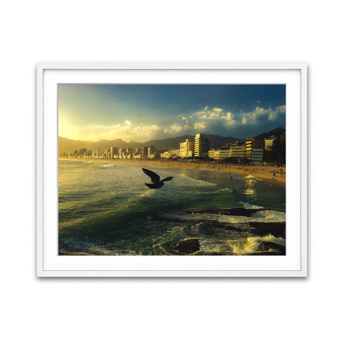 Framed Print 4x3 White