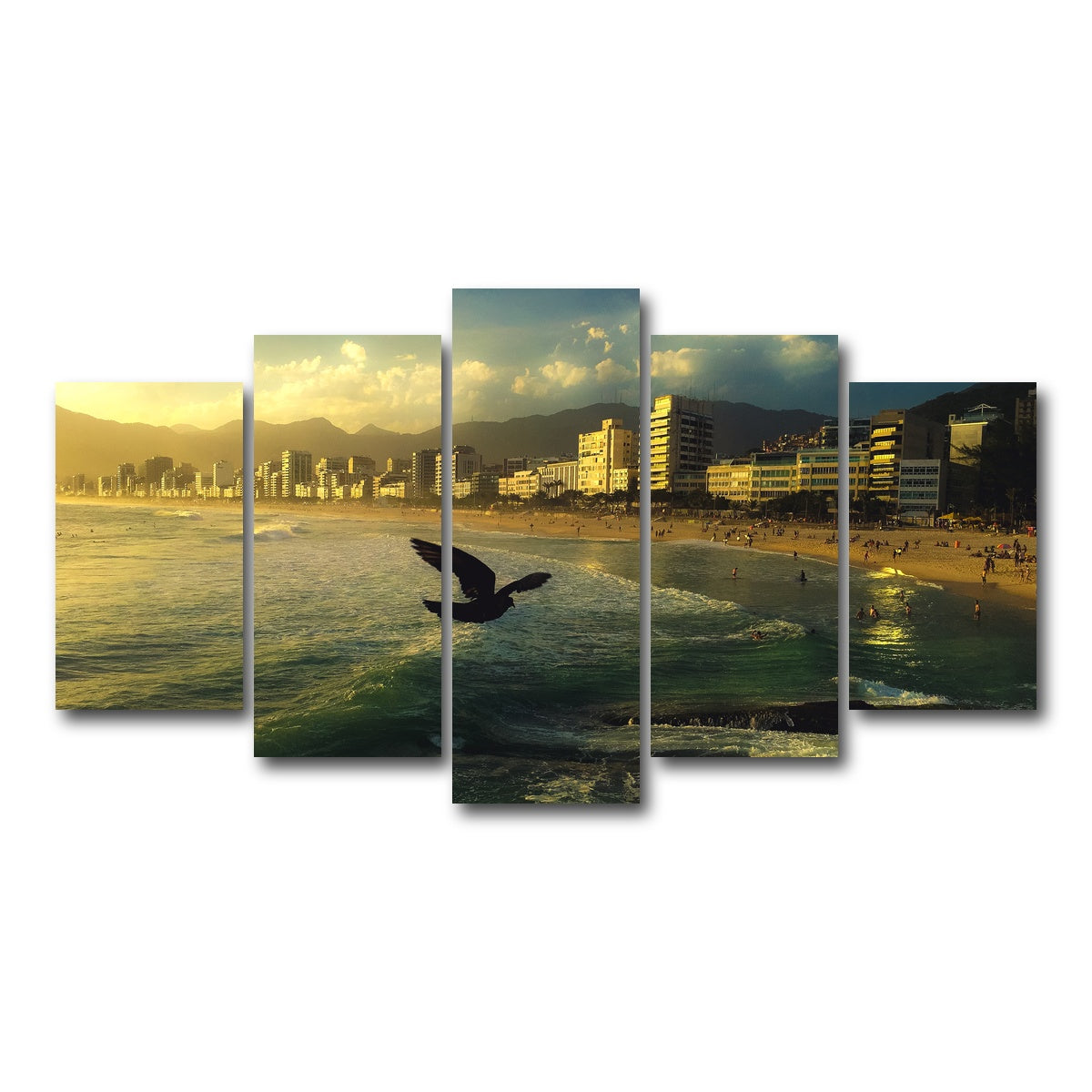 AUTO-MOCKUP WHITE | Ipanema Rio | 5 Piece | Gallery Wrap Canvas | group=5_normal
