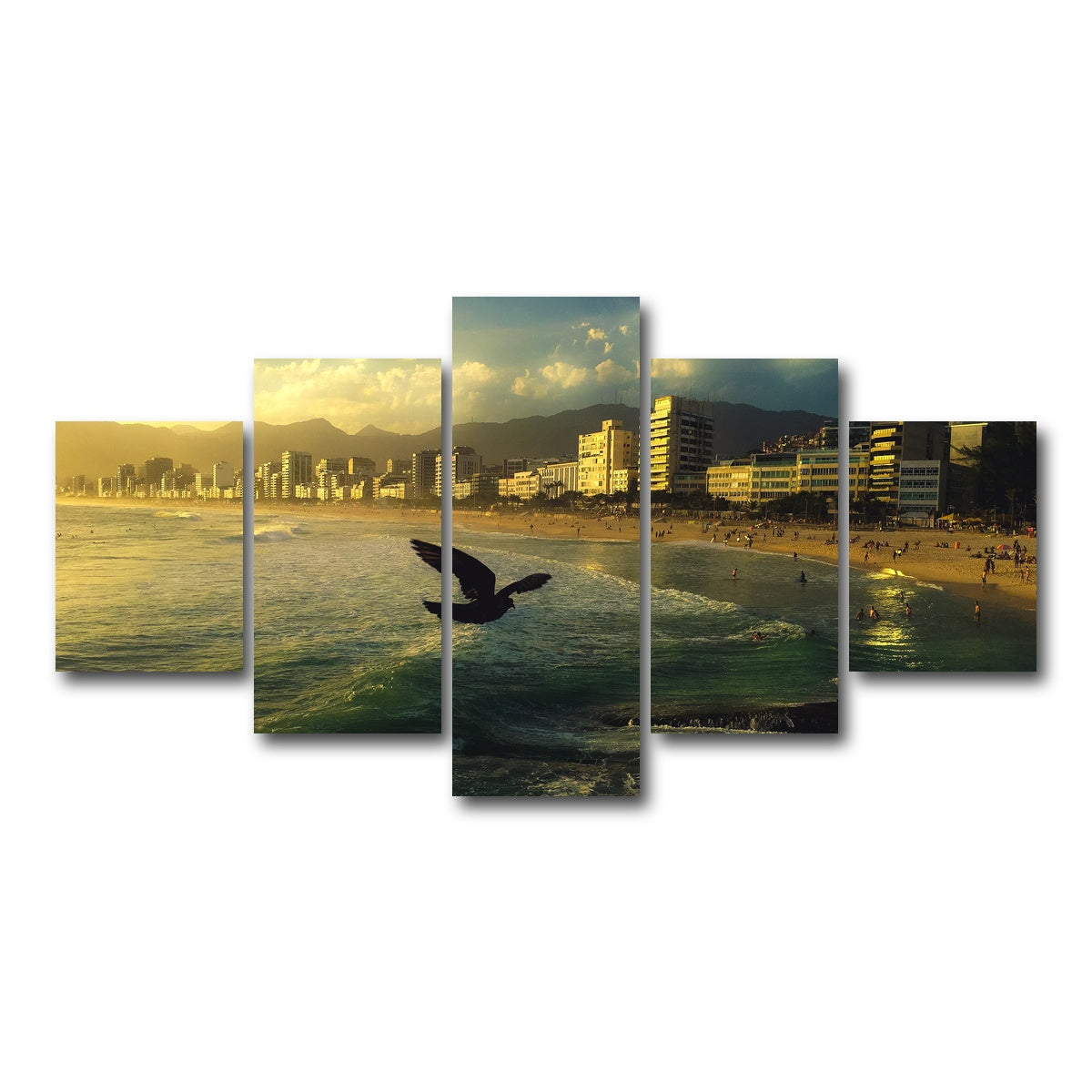 AUTO-MOCKUP WHITE | Ipanema Rio | 5 Piece | Gallery Wrap Canvas | group=5_short