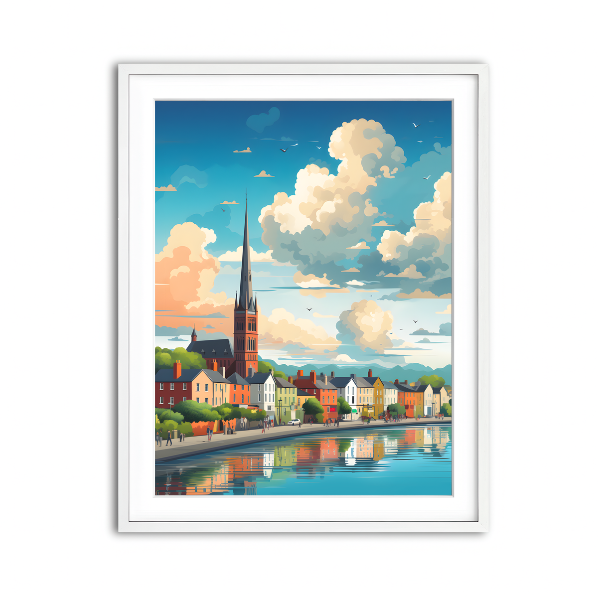Framed Print 3x4 White