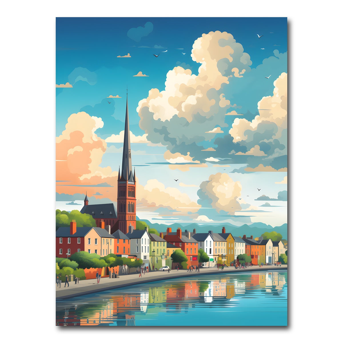 AUTO-MOCKUP WHITE | Ireland - Cork | 1 Piece | Gallery Wrap Canvas | group=3x4