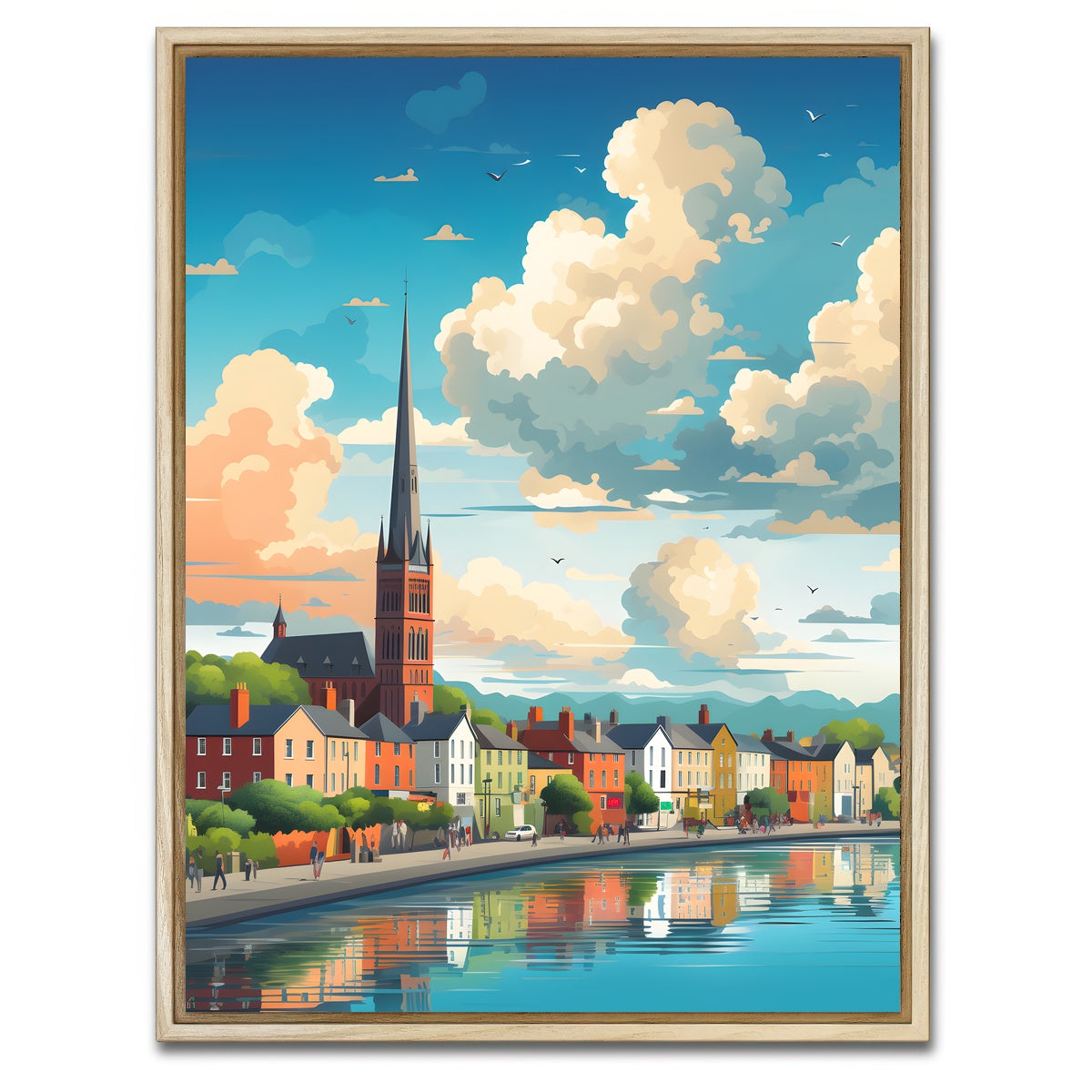 AUTO-MOCKUP WHITE | Ireland - Cork | 1 Piece | Natural Framed Canvas | group=3x4