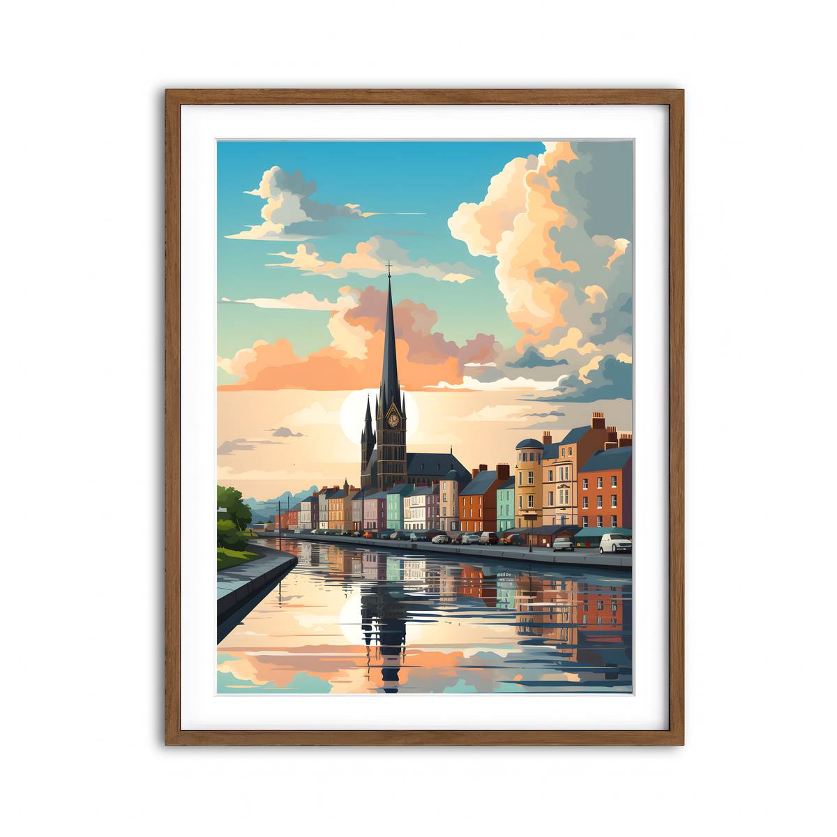 Framed Print 3x4 Walnut
