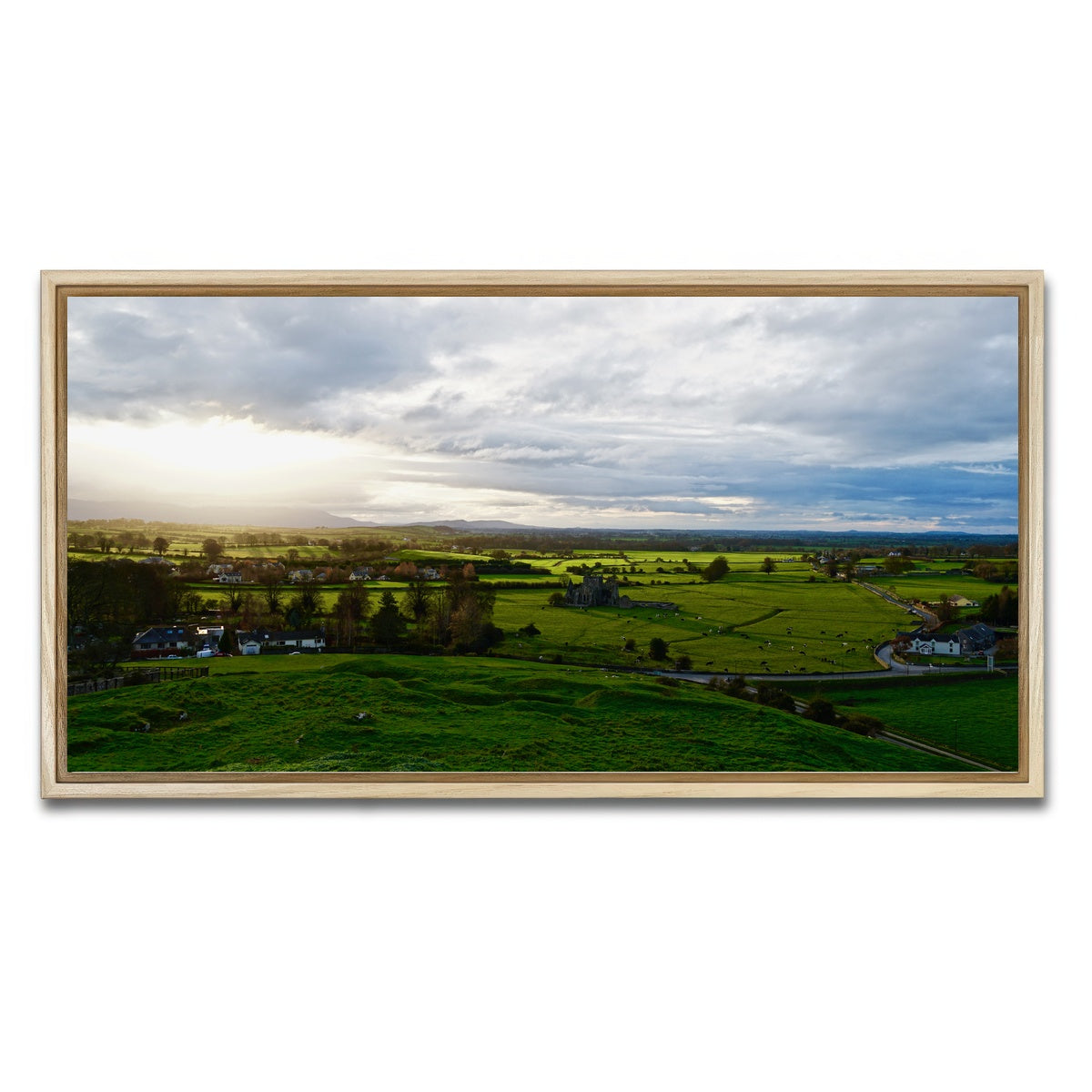 AUTO-MOCKUP WHITE | Irish Countryside | 1 Piece | Natural Framed Canvas | group=2x1