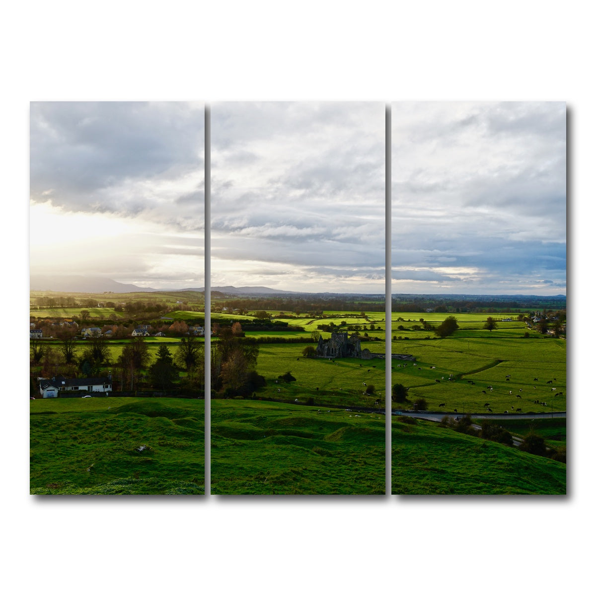 AUTO-MOCKUP WHITE | Irish Countryside | 3 Piece | Gallery Wrap Canvas | group=8x18