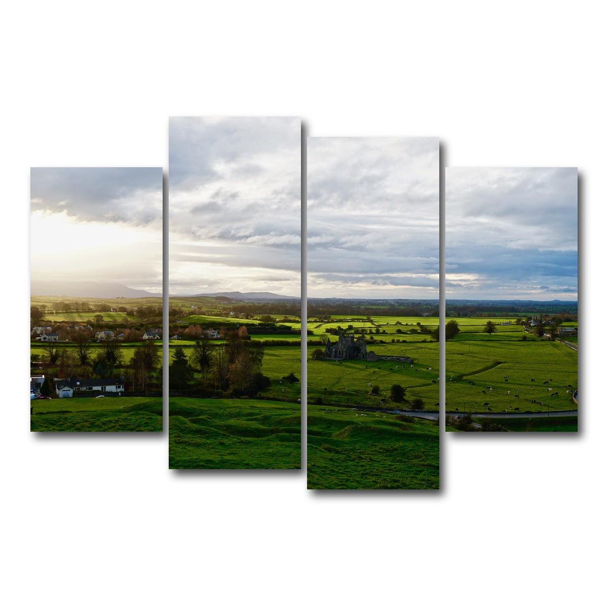 AUTO-MOCKUP WHITE | Irish Countryside | 4 Piece | Gallery Wrap Canvas | group=4_short
