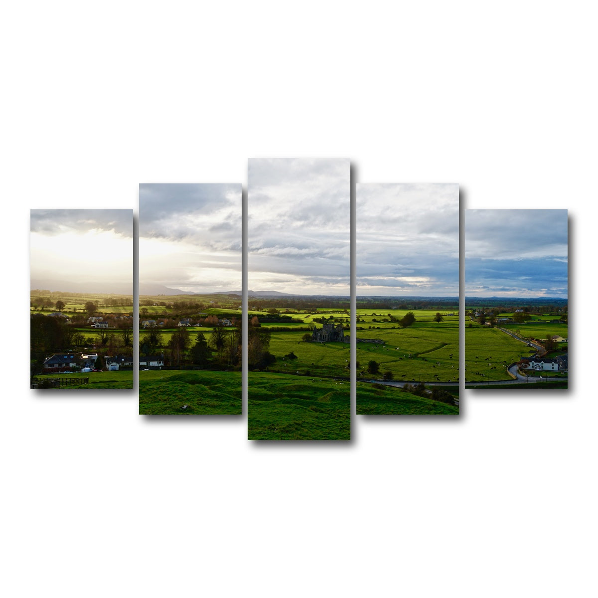 AUTO-MOCKUP WHITE | Irish Countryside | 5 Piece | Gallery Wrap Canvas | group=5_normal