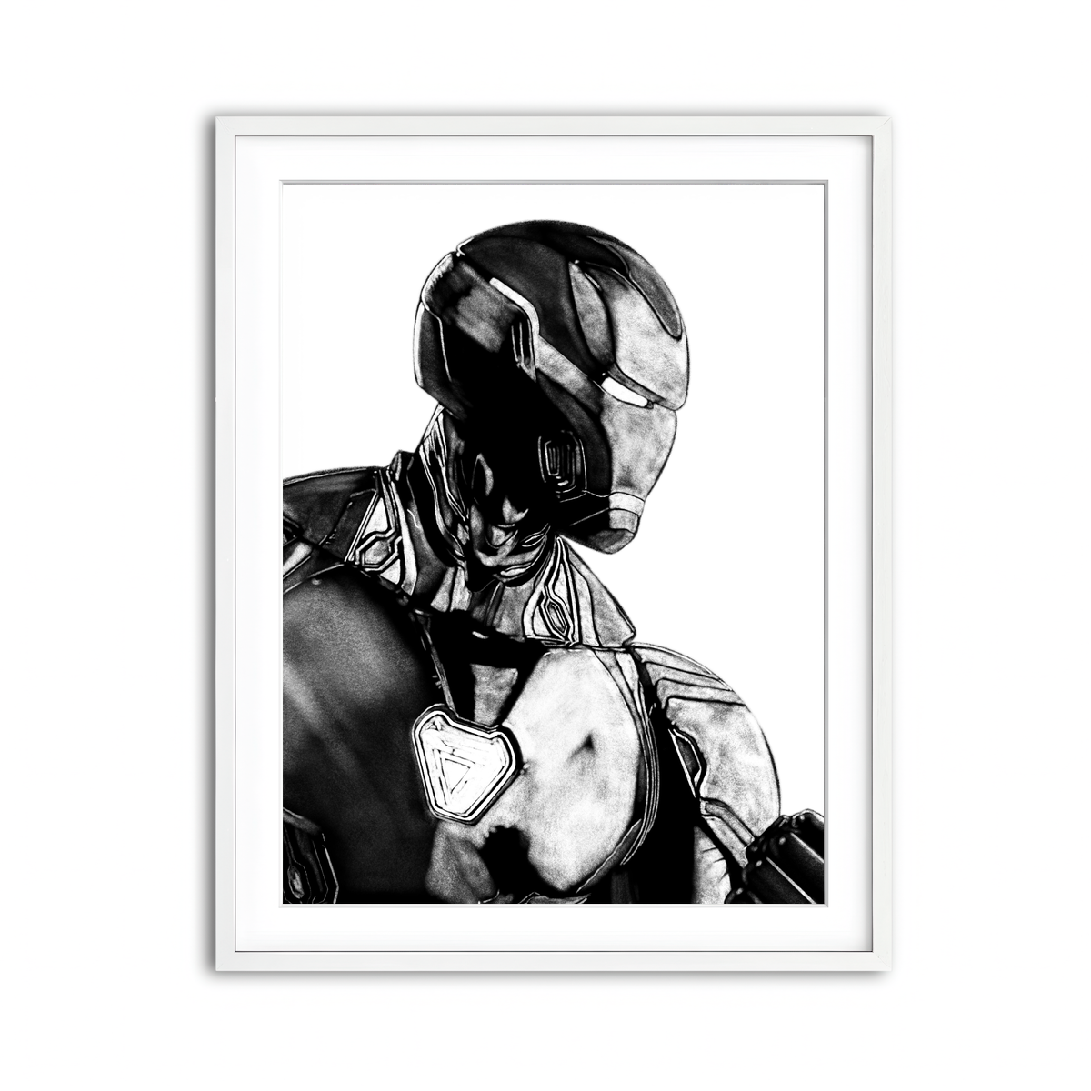 Framed Print 3x4 White