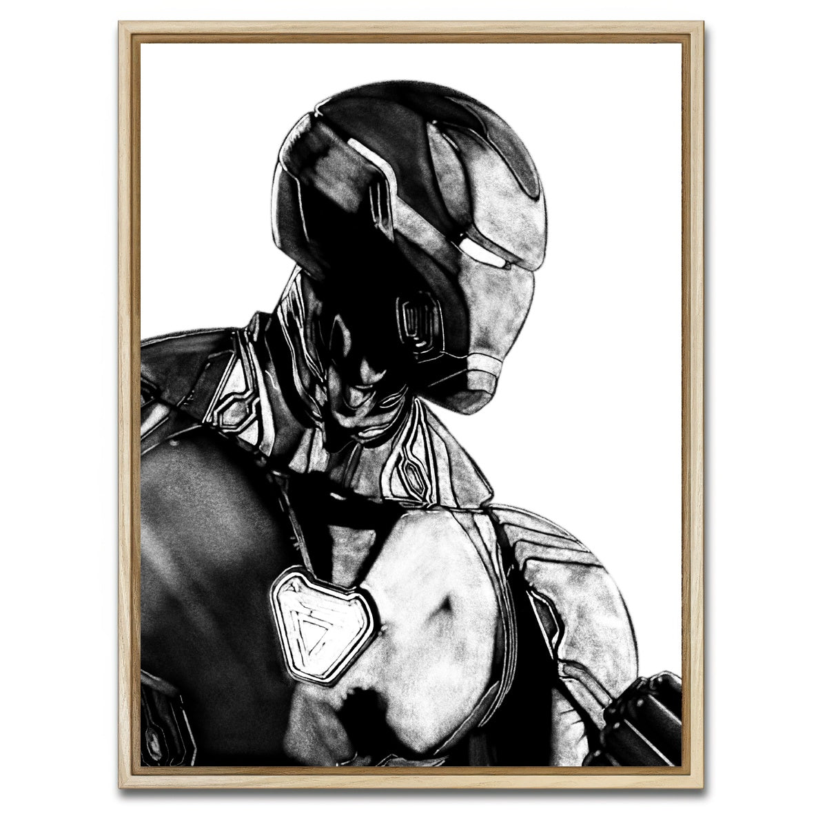 AUTO-MOCKUP WHITE | Iron Man | 1 Piece | Natural Framed Canvas | group=3x4