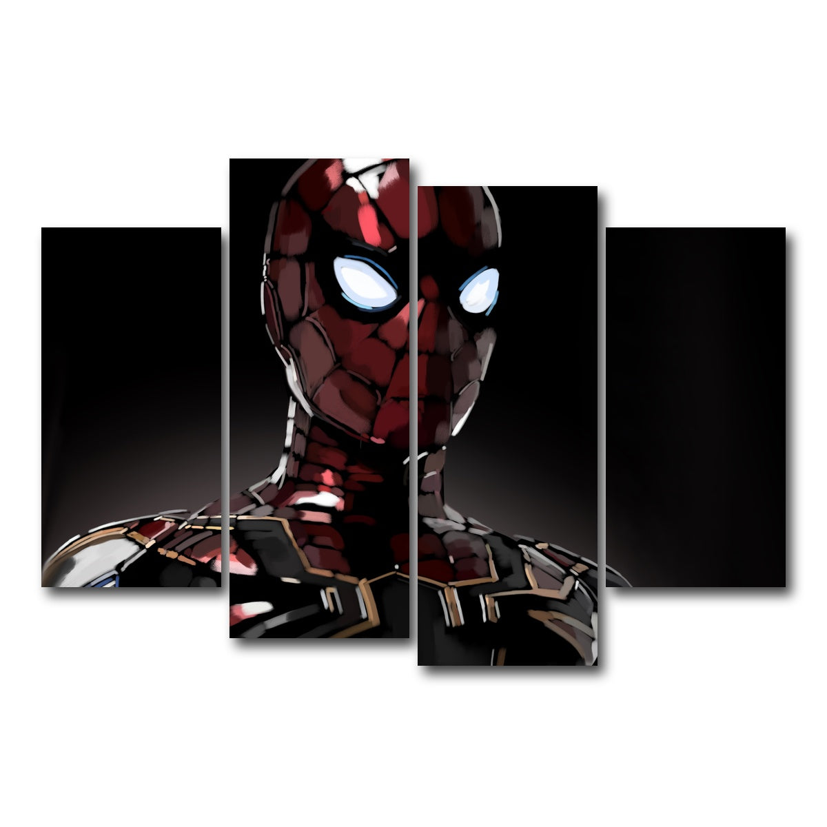 AUTO-MOCKUP WHITE | Iron Spider | 4 Piece | Gallery Wrap Canvas | group=4_short