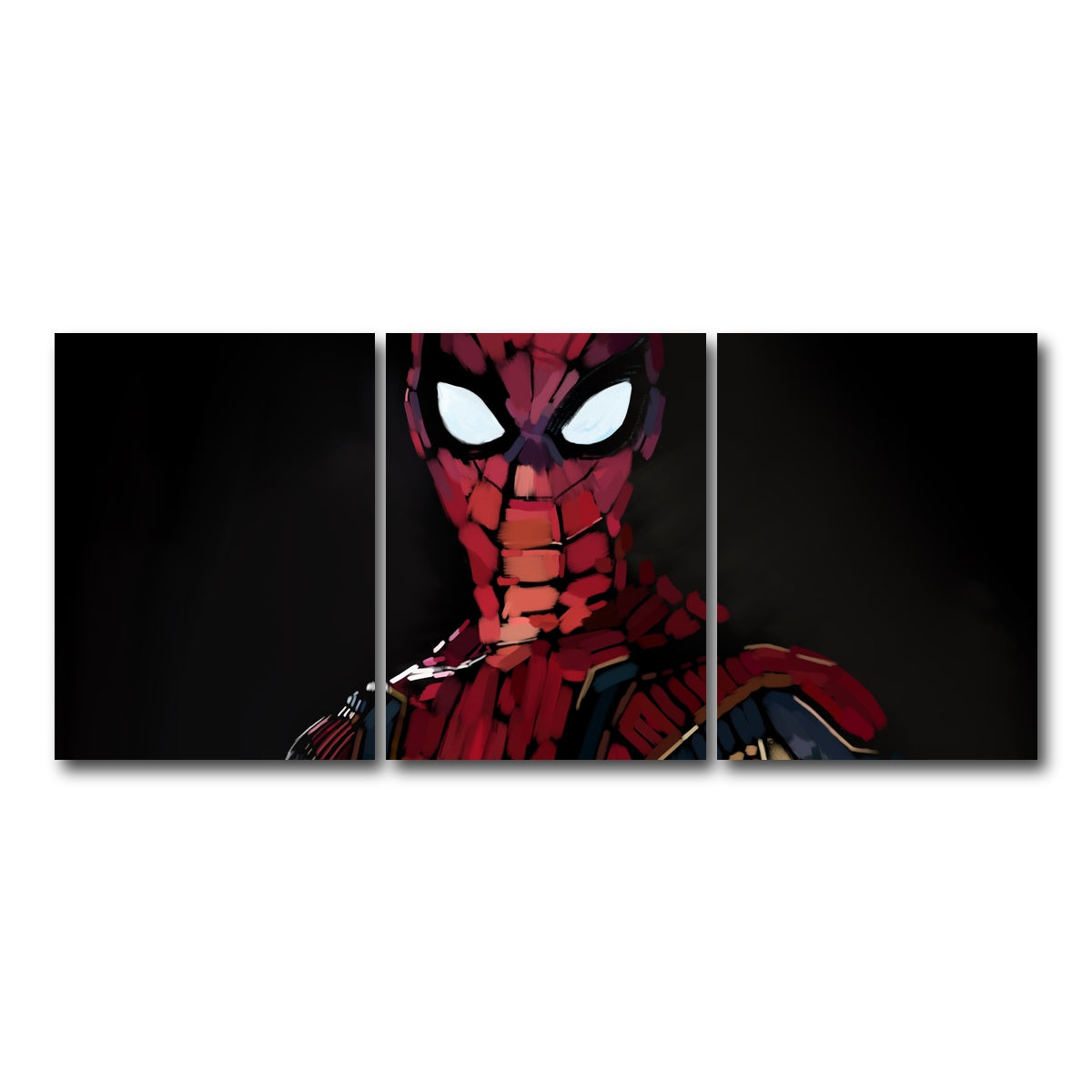 AUTO-MOCKUP WHITE | Iron Spider portrait | 3 Piece | Gallery Wrap Canvas | group=18x24