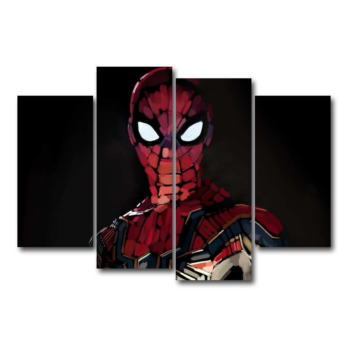 AUTO-MOCKUP WHITE | Iron Spider portrait | 4 Piece | Gallery Wrap Canvas | group=4_short