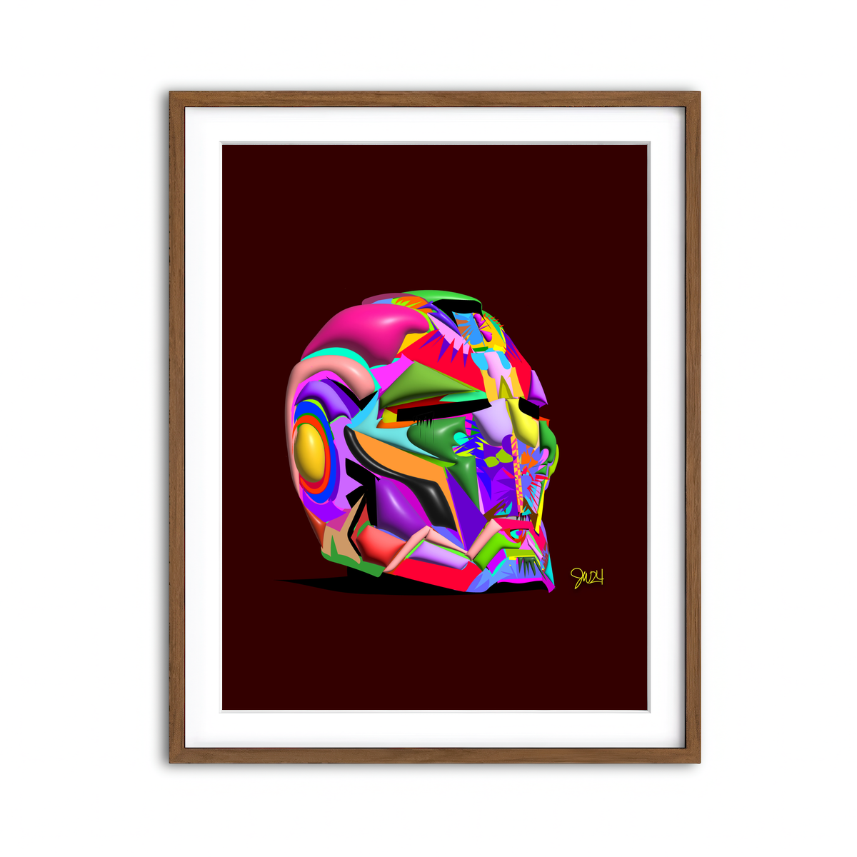 Framed Print 3x4 Walnut