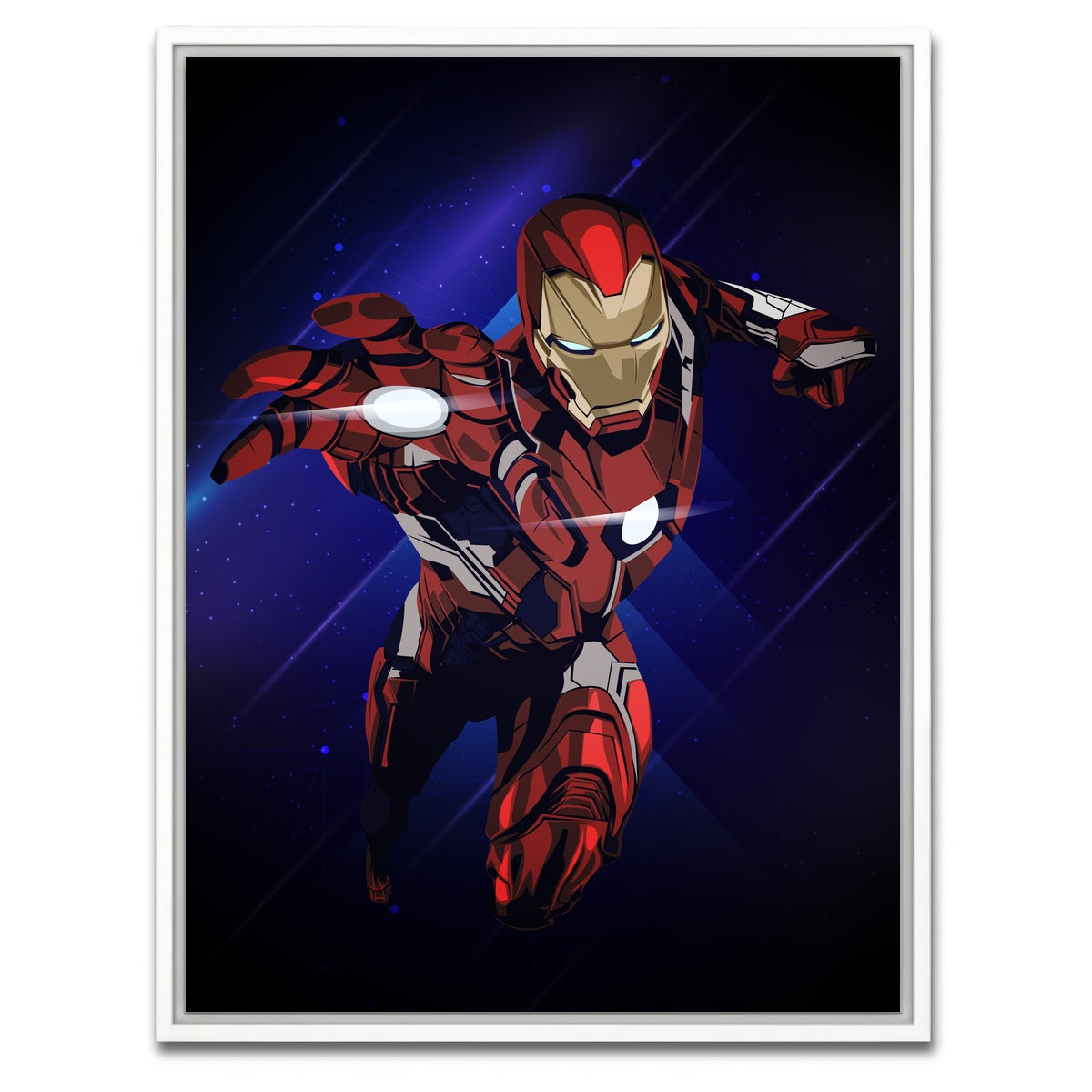 AUTO-MOCKUP WHITE | Ironman | 1 Piece | White Framed Canvas | group=3x4