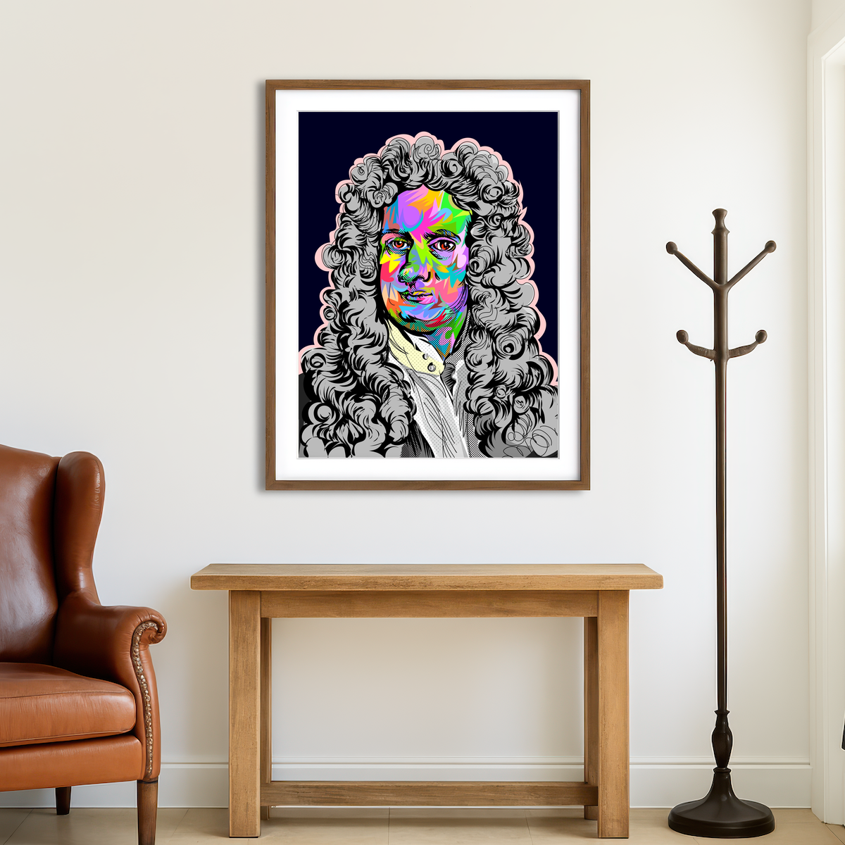 AUTO-MOCKUP ROOM | Isaac Newton Wall Art