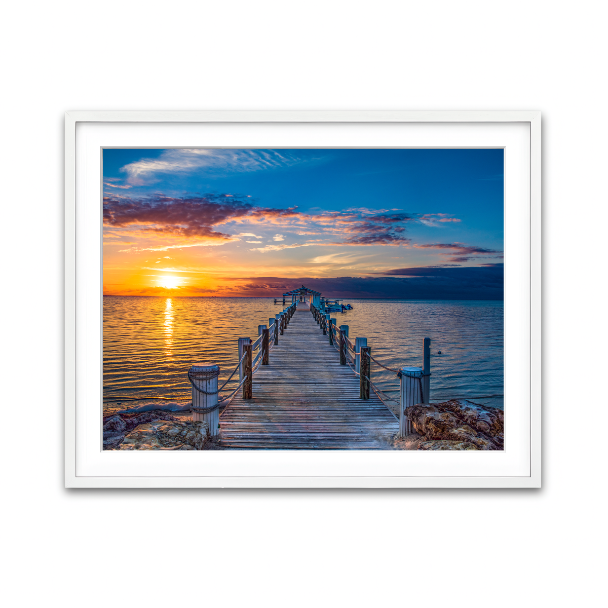 Framed Print 4x3 White