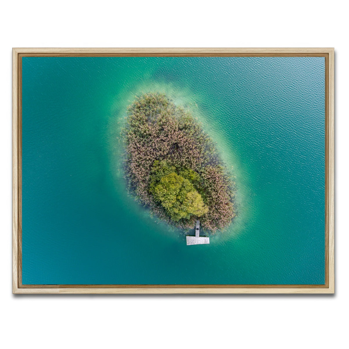 AUTO-MOCKUP WHITE | Island For Two | 1 Piece | Natural Framed Canvas | group=4x3