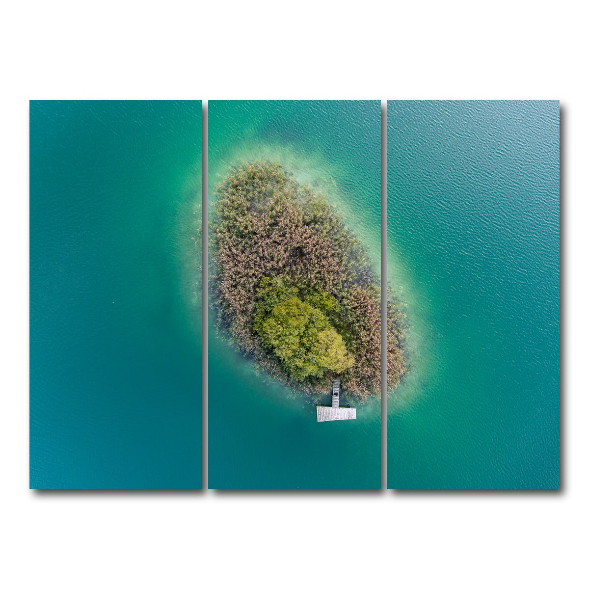 AUTO-MOCKUP WHITE | Island For Two | 3 Piece | Gallery Wrap Canvas | group=8x18