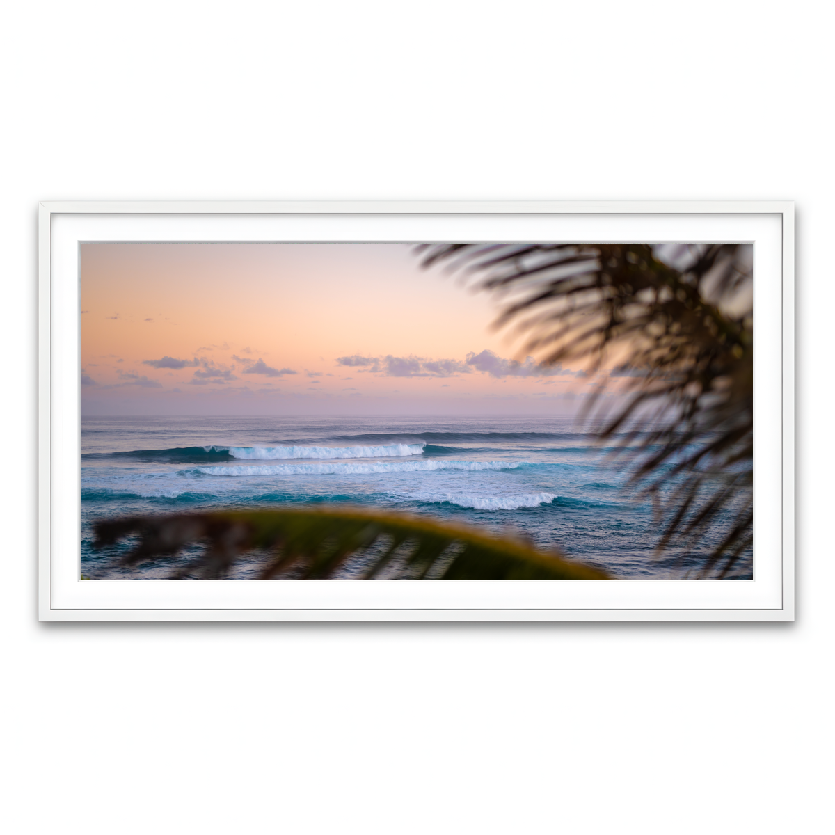 Framed Print 2x1 White